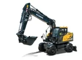 HW160A-wheeled-excavator-studio-front